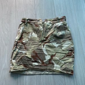 Prettlittlething Camo Mini Skirt